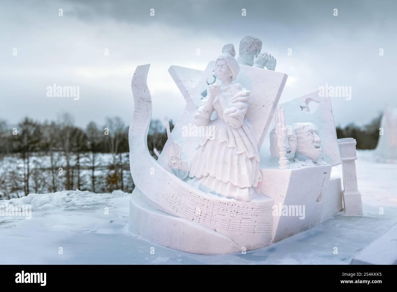 Ice sculpture in <b>magic</b> ice hi-res stock photography and images - Alamy